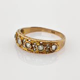 Antiker Goldring mit Topasbesatz