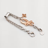 JOOP! Silber Armband mit Schleifenmotiv, teilvergoldet