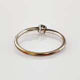 Solitär Silberring mit blauem Stein