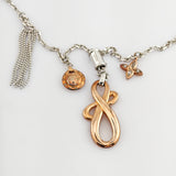 JOOP! Silber Set mit Schleifenmotiv – Halskette & Armband, teilvergoldet