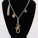 JOOP! Silber Set mit Schleifenmotiv – Halskette & Armband, teilvergoldet