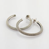 JOOP! Silber Creolen mit Kugelstruktur