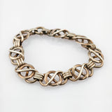 Geflochtenes Vintage Silberarmband