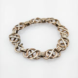 Geflochtenes Vintage Silberarmband