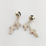 JOOP! Silber Ohrhänger mit Kreuzmotiven