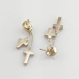 JOOP! Silber Ohrhänger mit Kreuzmotiven