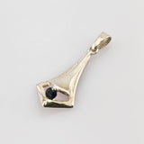 Silberanhänger mit blauem Topas