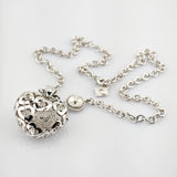 Pierre Cardin Silber Medaillon Herzform mit Kette, zeitloses Design