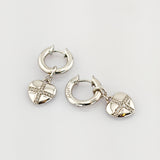 JOOP! Silber Ohrringe in Herzform mit Steinbesatz