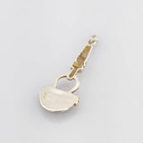 Silberanhänger Schlüssel mit Onyx im Art-déco-Stil