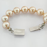 Perlenkette mit Silberverschluss und Zuchtperlen um 1960