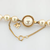 Majorica Perlenkette mit vergoldetem Silberverschluss um 1960