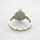 Silberring mit Opal Cabochon um 1970