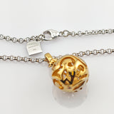 Pierre Cardin Silberset mit Kugelanhänger und Ohrhängern im ornamentalen Design