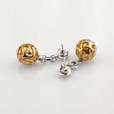 Pierre Cardin Silberset mit Kugelanhänger und Ohrhängern im ornamentalen Design