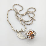 Engelsrufer Silberkette mit Klangkugel und Flügelanhänger