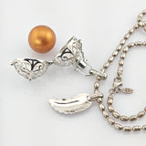 Engelsrufer Silberkette mit Klangkugel und Flügelanhänger