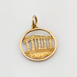Anhänger Gold Tempelmotiv der Antike