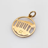 Anhänger Gold Tempelmotiv der Antike