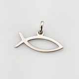Anhänger Silber Ichthys Fischsymbol