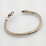 Silber Armreif mit Tierkopfabschlüssen im nordischen Stil