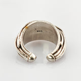 Silber Ring organische Form Mid-Century