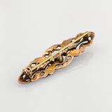 Silber Brosche mit Granat im Stil des Art déco