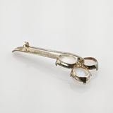 Brosche Silber mit Mondstein im Stil des Jugendstil um 1900