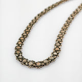 Versilberte Kette - Trachtenschmuck im Biedermeier Stil