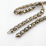 Versilberte Kette - Trachtenschmuck im Biedermeier Stil