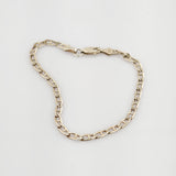 Silberarmband Stäbchenpanzerkette klassisch