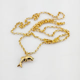 Engelsrufer Vergoldete Silberkette mit Delfin Anhänger