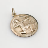 Silber Sternzeichen Anhänger Schütze Relief