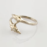 Silber Ring mit Delfinen