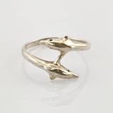Silber Ring mit Delfinen