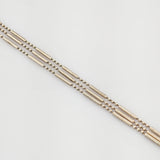 Filigrane, dreireihige Silber Armkette