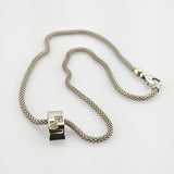 Weißgold Collier mit sieben Diamanten