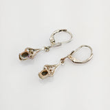 Silber Ohrringe mit Opal im Jugendstil