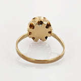 Goldring mit grünem Spinell um 1970