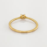 Goldring mit Diamant Solitär um 2000