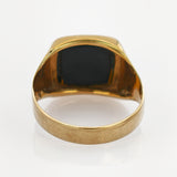 Gold Siegelring mit Onyx modern