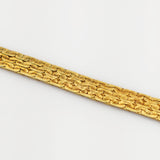 Gold Armband strukturiert modern