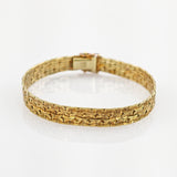 Gold Armband strukturiert modern