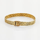 Gold Armband strukturiert modern