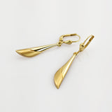 Gold Ohrringe Tropfenform modern