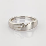 Silberring mit Diamant modern