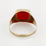 Gold Siegelring mit Karneolplatte