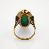 Goldring mit Türkis im Stil der 1960er Jahre