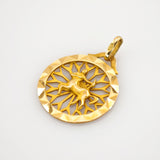 Goldanhänger Sternzeichen Schütze im Stil der 1970er Jahre