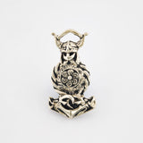 Anhänger Silber Thorfigur mit Mjölnir im Stil der Wikingerzeit